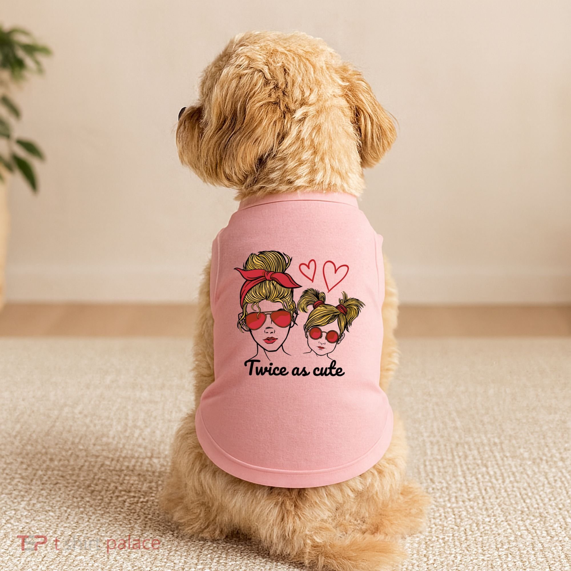 Twice As Cute Mom And Daughter Doggie Tank