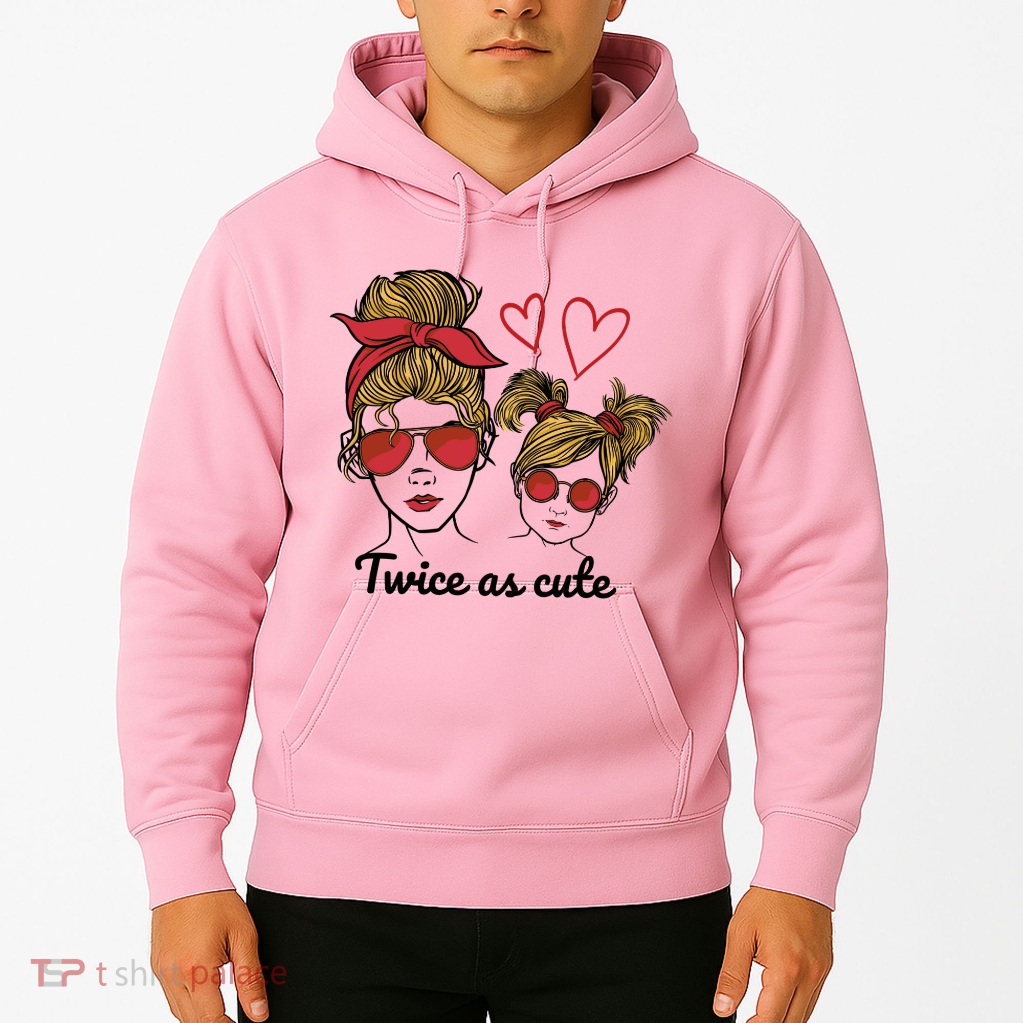 Twice As Cute Mom And Daughter Hoodie