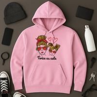 Twice As Cute Mom And Daughter Hoodie thumb 3
