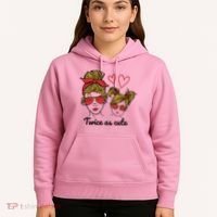 Twice As Cute Mom And Daughter Hoodie thumb 5