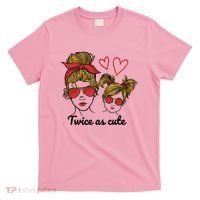 Twice As Cute Mom And Daughter T-Shirt thumb 0