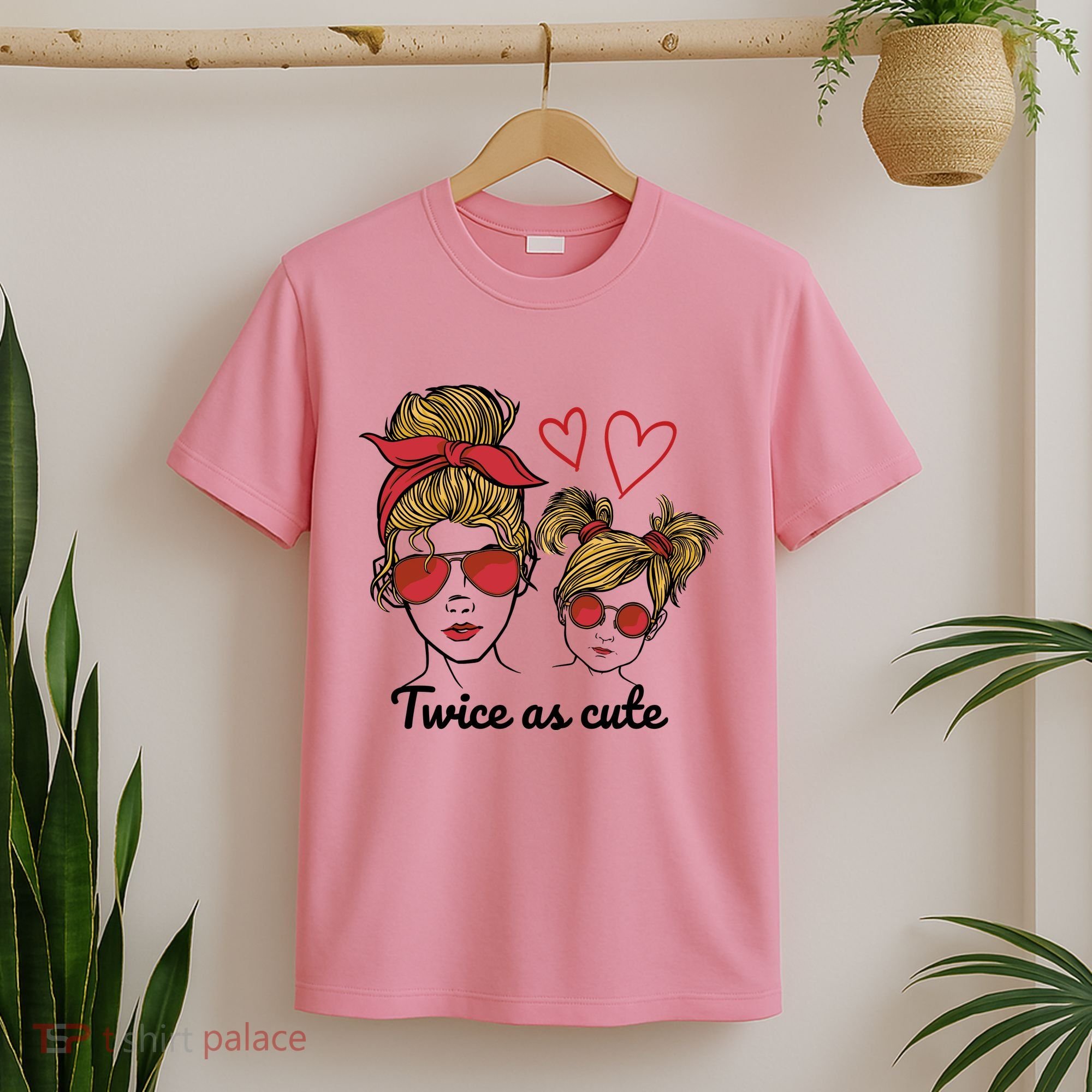 Twice As Cute Mom And Daughter T-Shirt