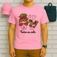 Twice As Cute Mom And Daughter T-Shirt thumb 6