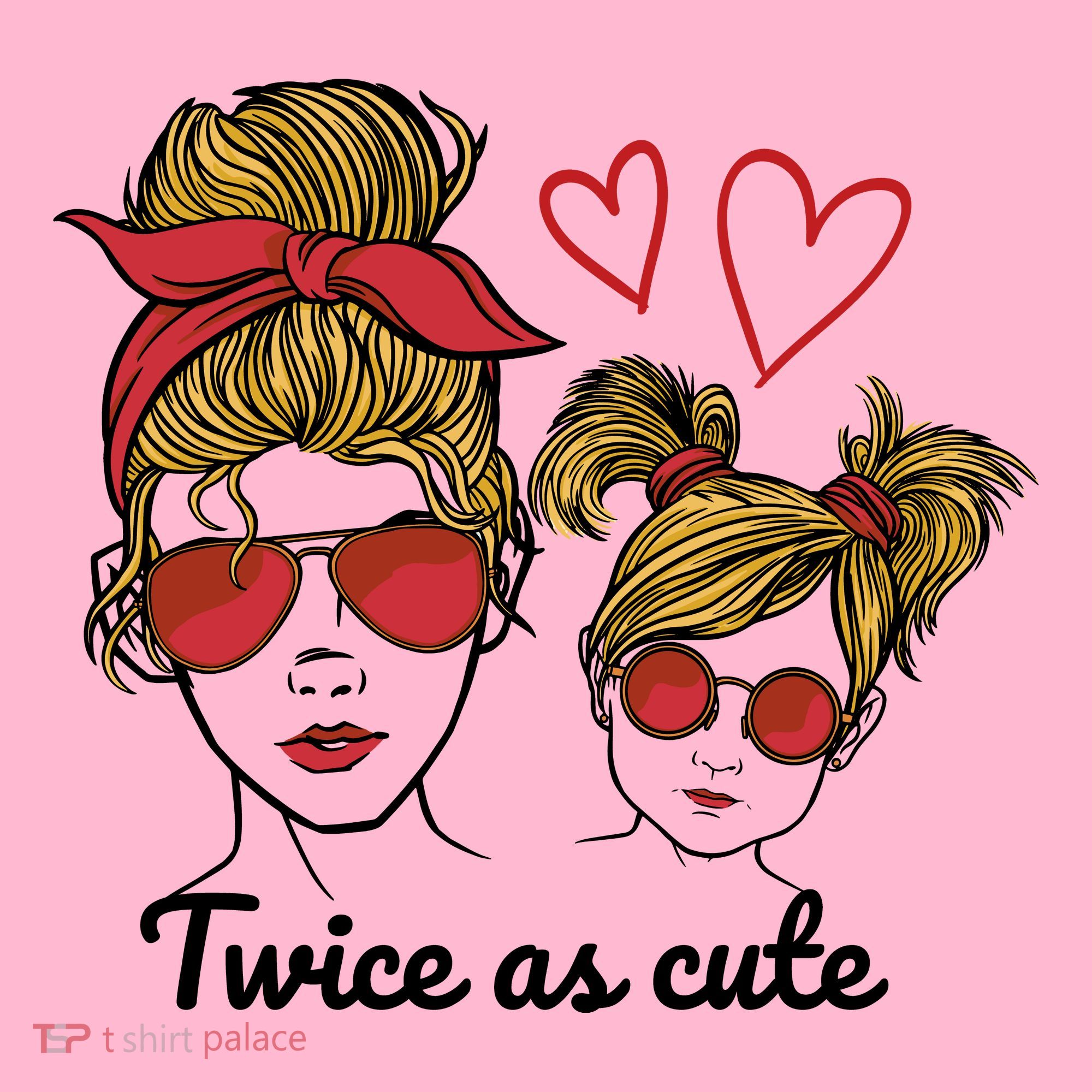 Twice As Cute Mom And Daughter Mousepad