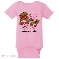 Twice As Cute Mom And Daughter Baby Bodysuit thumb 0