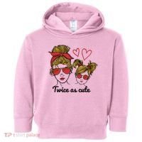 Twice As Cute Mom And Daughter Toddler Hoodie thumb 0