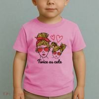 Twice As Cute Mom And Daughter Toddler T-Shirt thumb 2