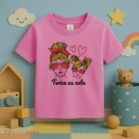 Twice As Cute Mom And Daughter Toddler T-Shirt thumb 3