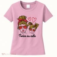 Twice As Cute Mom And Daughter Women's T-Shirt thumb 0