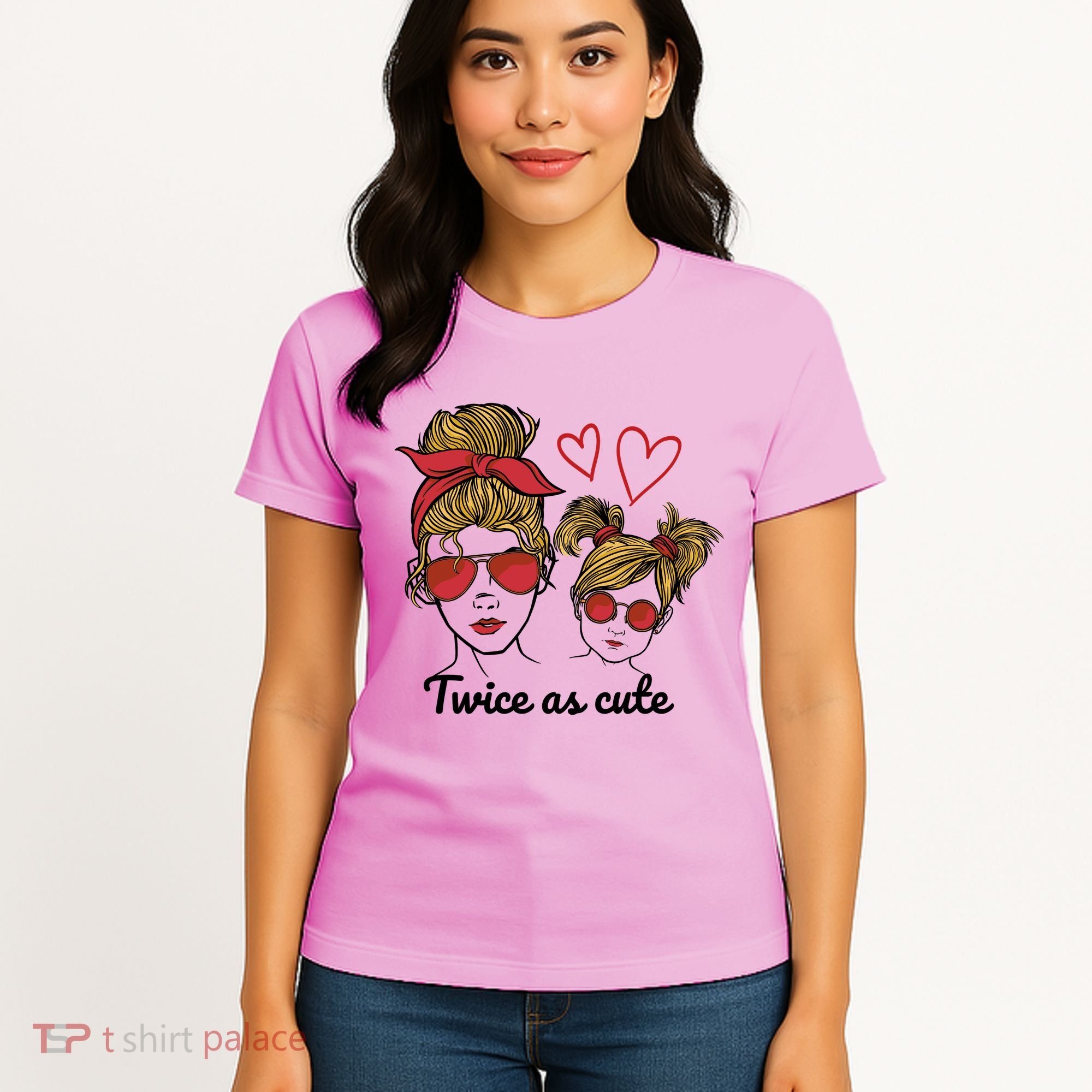 Twice As Cute Mom And Daughter Women's T-Shirt