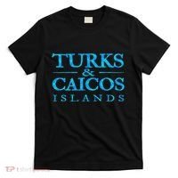 Turks And Caicos Islands Retro Colorful T-Shirt thumb 0