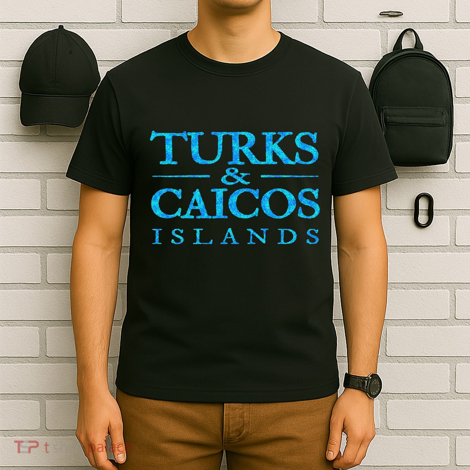 Turks And Caicos Islands Retro Colorful T-Shirt