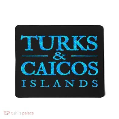 Turks And Caicos Islands Retro Colorful Mousepad