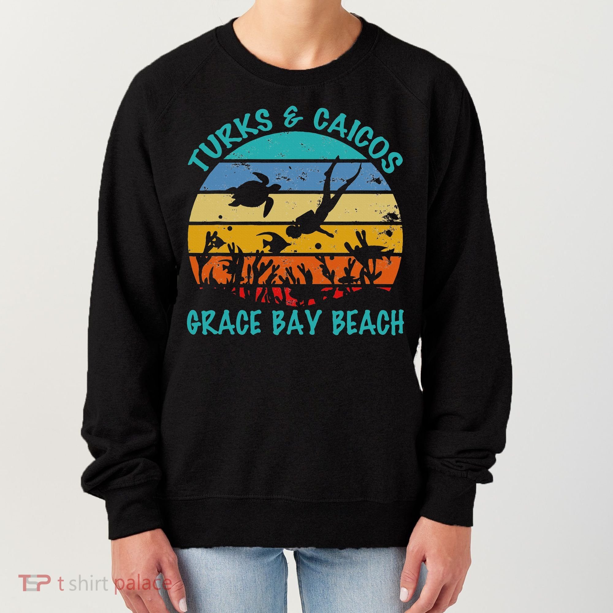 Turks And Caicos Islands West Indies Grace Bay Beach Women's Sweatshirt