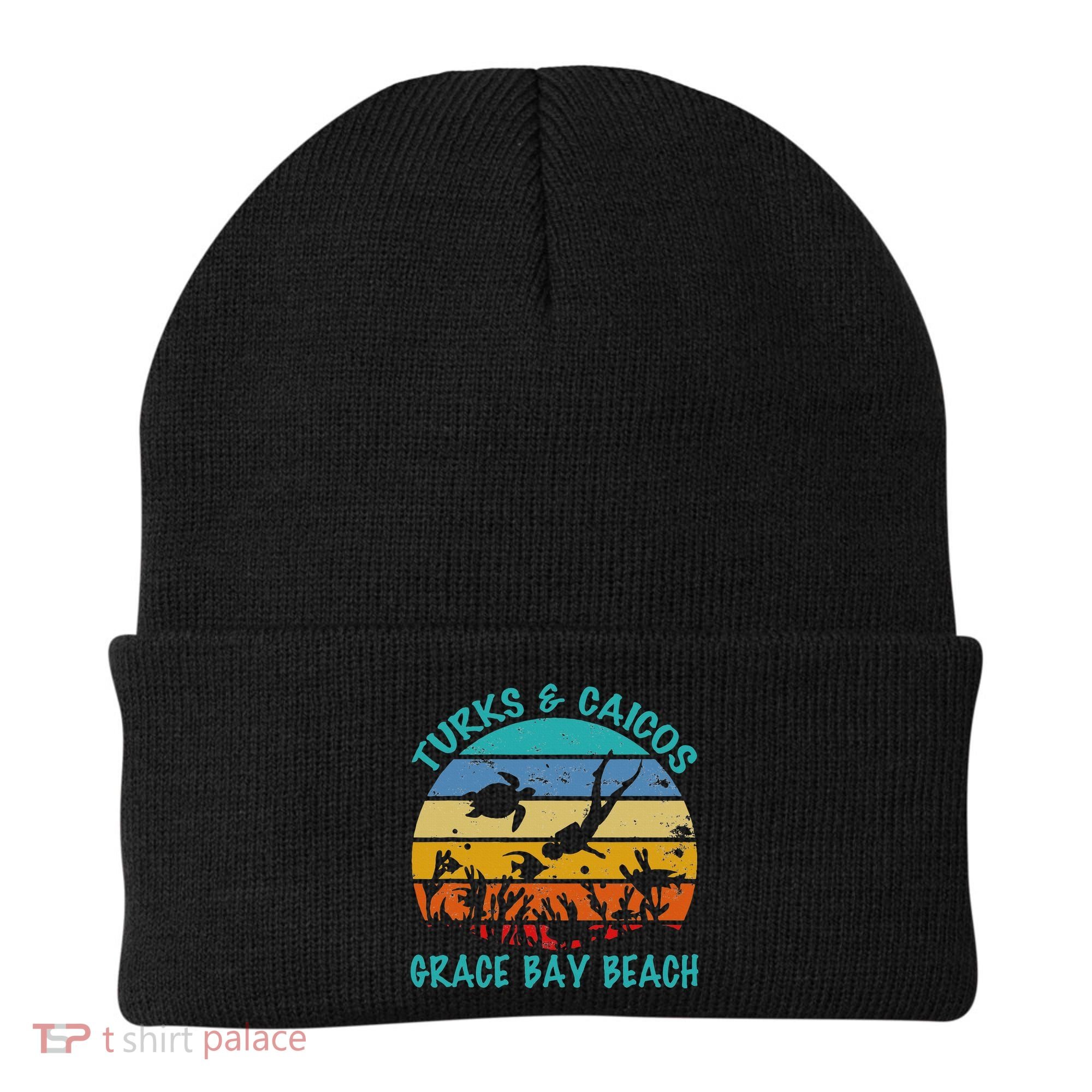 Turks And Caicos Islands West Indies Grace Bay Beach Beanie