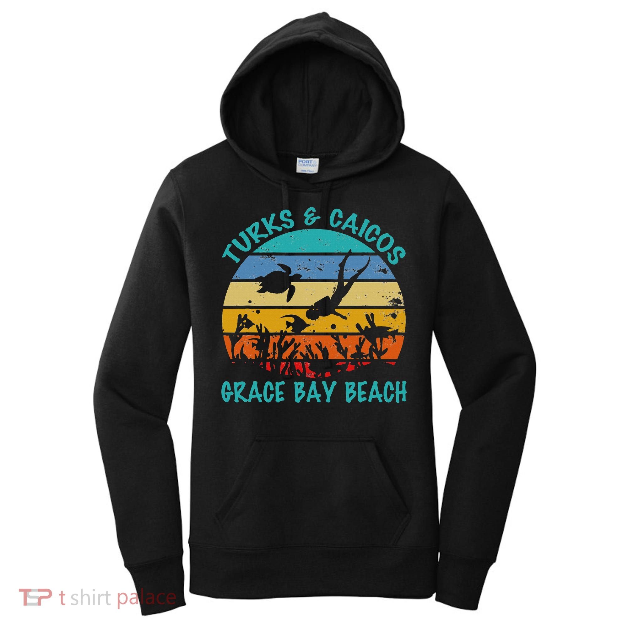 Turks And Caicos Islands West Indies Grace Bay Beach Women's Hoodie