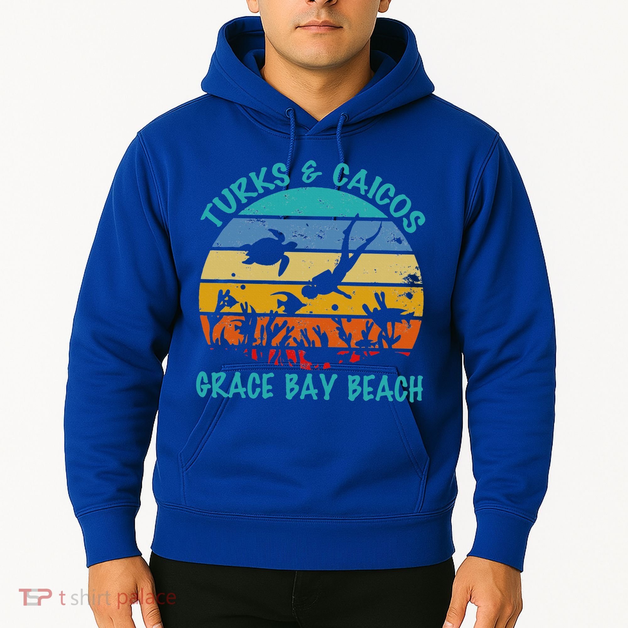 Turks And Caicos Islands West Indies Grace Bay Beach Hoodie