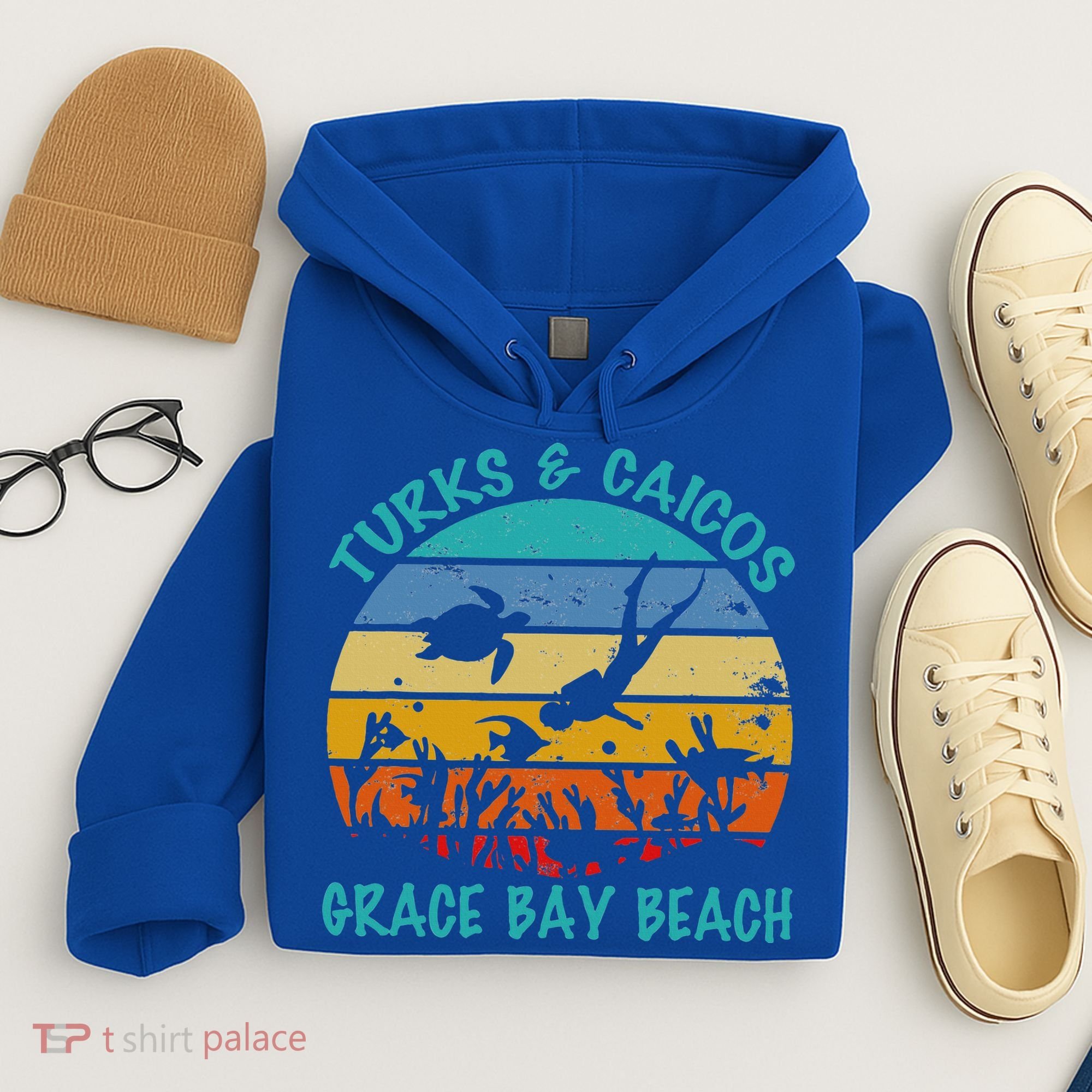 Turks And Caicos Islands West Indies Grace Bay Beach Hoodie