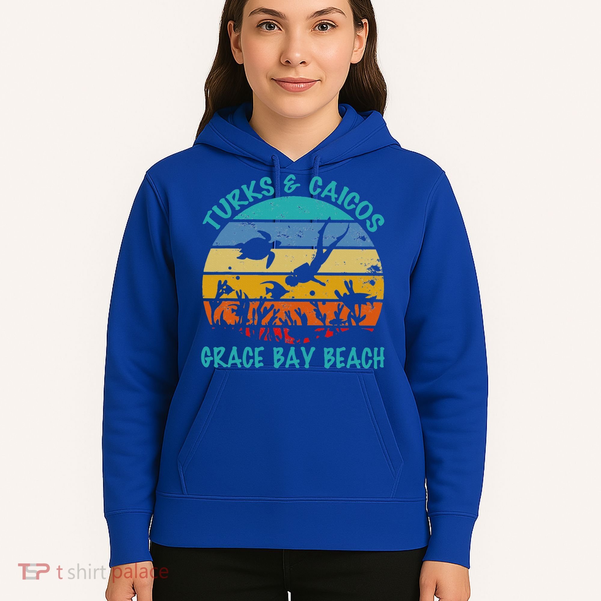 Turks And Caicos Islands West Indies Grace Bay Beach Hoodie