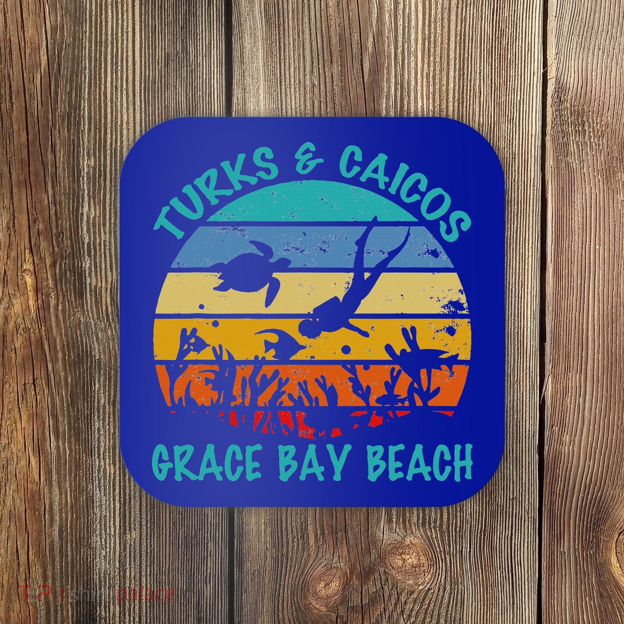 Turks And Caicos Islands West Indies Grace Bay Beach Coaster
