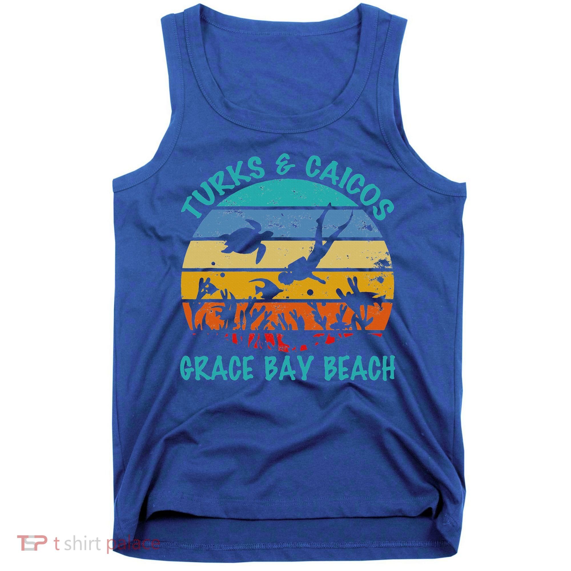 Turks And Caicos Islands West Indies Grace Bay Beach Tank Top