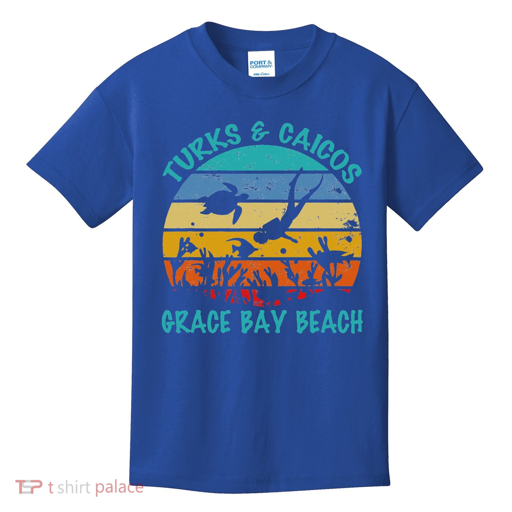 Turks And Caicos Islands West Indies Grace Bay Beach Kids T-Shirt