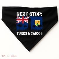 Turks And Caicos Summer Vacation Trip Next Stop Vacay Vibes Gift USA-Made Doggie Bandana thumb 0
