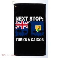 Turks And Caicos Summer Vacation Trip Next Stop Vacay Vibes Gift Golf Towel thumb 0