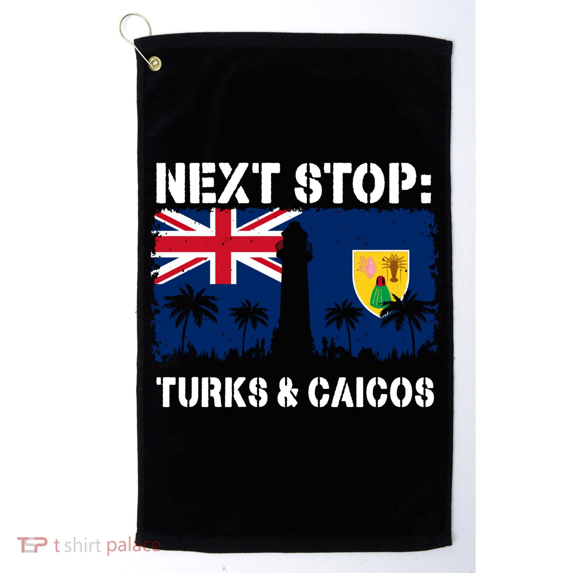 Turks And Caicos Summer Vacation Trip Next Stop Vacay Vibes Gift Golf Towel