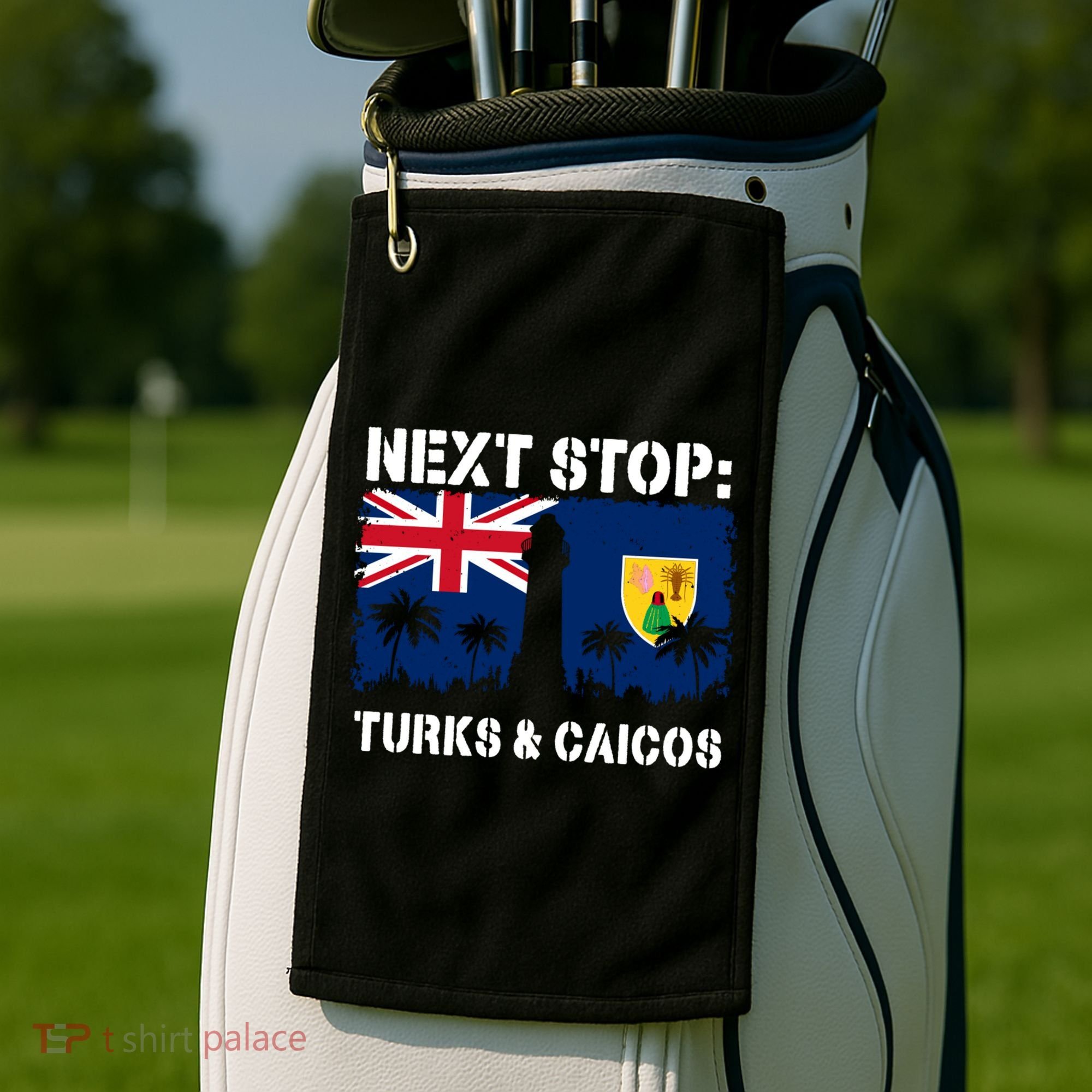 Turks And Caicos Summer Vacation Trip Next Stop Vacay Vibes Gift Golf Towel