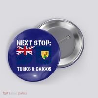 Turks And Caicos Summer Vacation Trip Next Stop Vacay Vibes Gift Button thumb 0