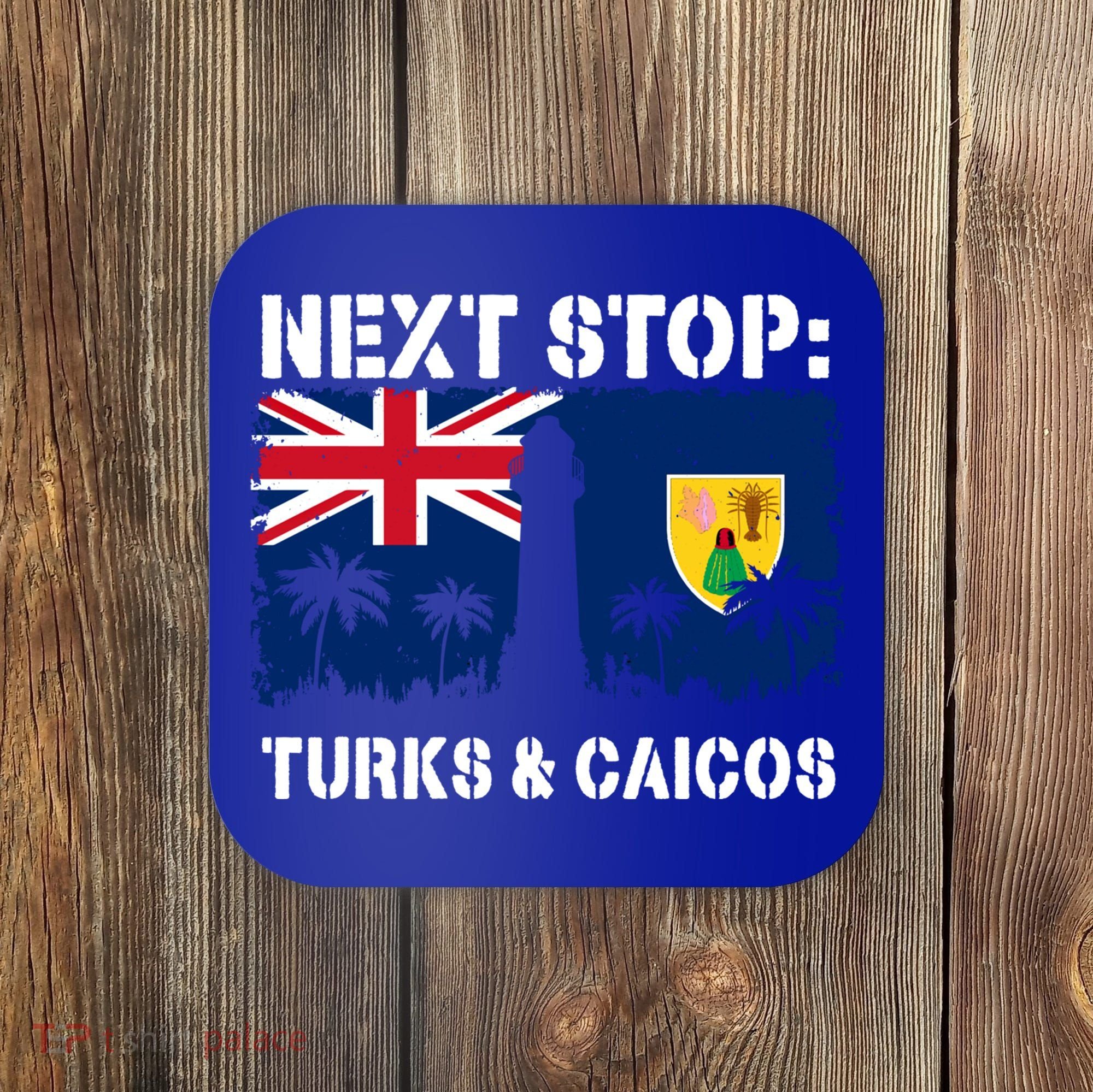 Turks And Caicos Summer Vacation Trip Next Stop Vacay Vibes Gift Coaster