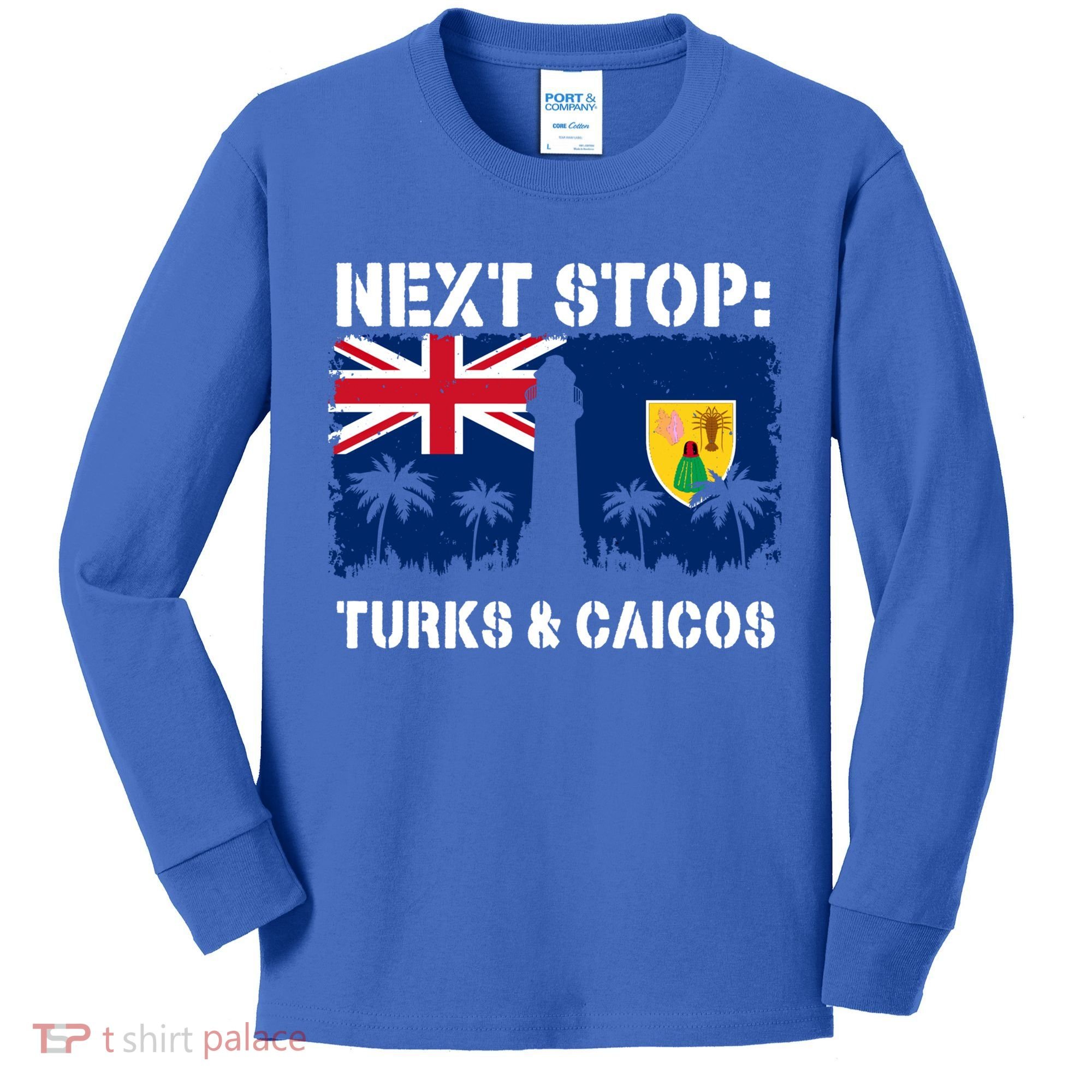 Turks And Caicos Summer Vacation Trip Next Stop Vacay Vibes Gift Kids Long Sleeve Shirt