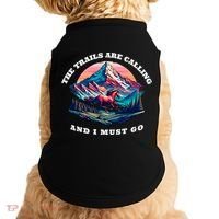 Trails Are Calling And I Must Go Wild Horse Nature Art Doggie Tank thumb 0