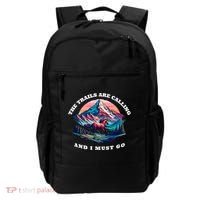 Trails Are Calling And I Must Go Wild Horse Nature Art Backpack thumb 0