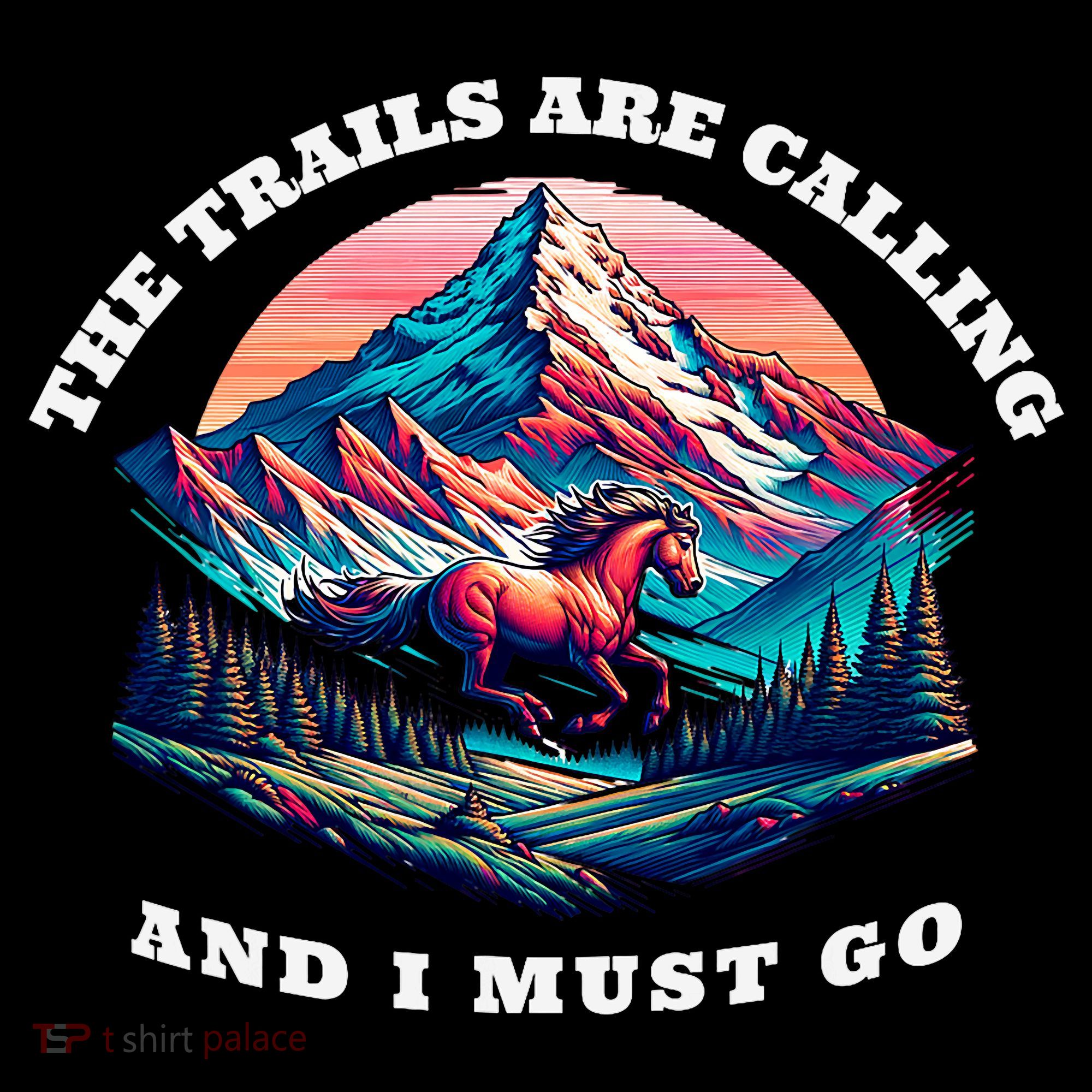 Trails Are Calling And I Must Go Wild Horse Nature Art Coffee Mug