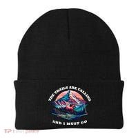 Trails Are Calling And I Must Go Wild Horse Nature Art Beanie thumb 0