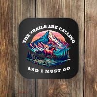 Trails Are Calling And I Must Go Wild Horse Nature Art Coaster thumb 0