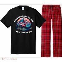 Trails Are Calling And I Must Go Wild Horse Nature Art Pajama Set thumb 0