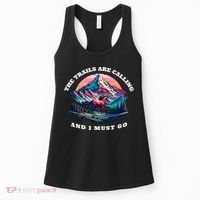 Trails Are Calling And I Must Go Wild Horse Nature Art Women's Tank Top thumb 0