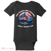 Trails Are Calling And I Must Go Wild Horse Nature Art Baby Bodysuit thumb 0