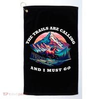 Trails Are Calling And I Must Go Wild Horse Nature Art Golf Towel thumb 0