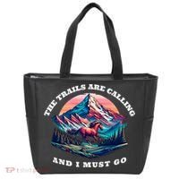 Trails Are Calling And I Must Go Wild Horse Nature Art Tote Bag thumb 0
