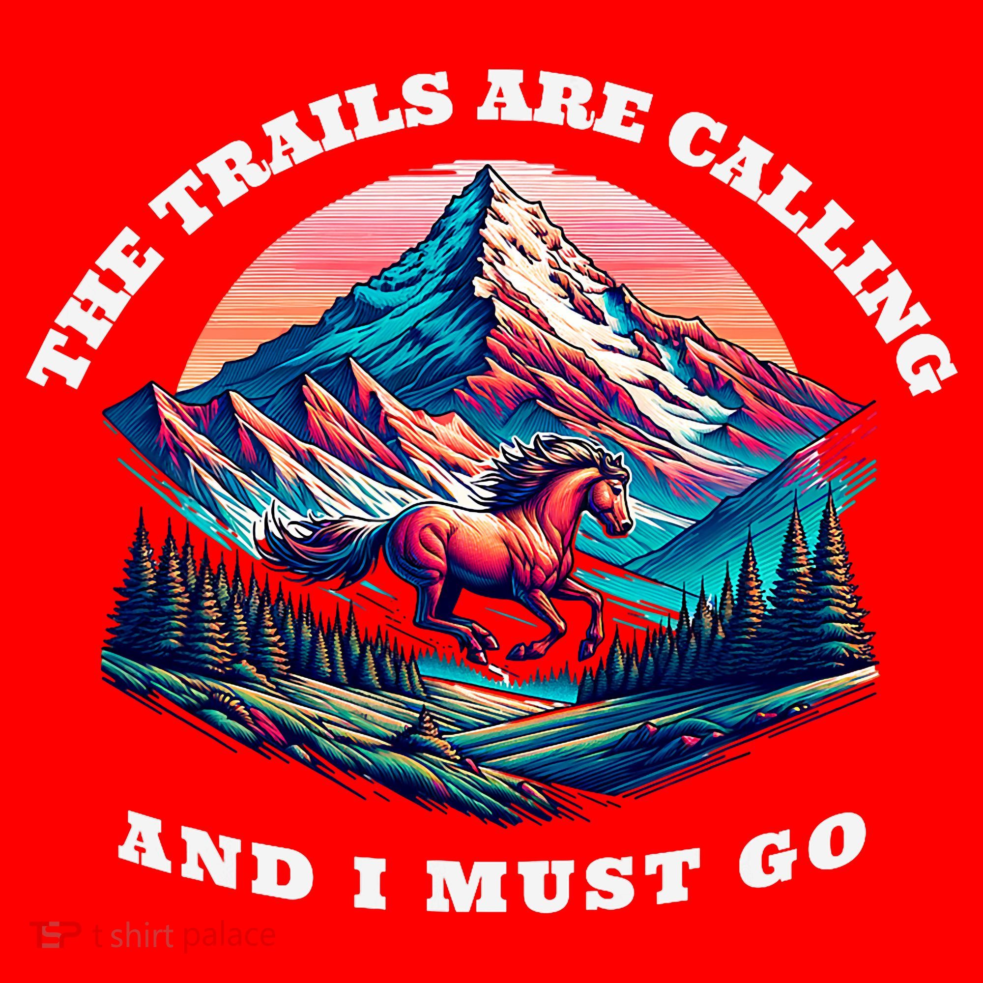 Trails Are Calling And I Must Go Wild Horse Nature Art Santa Hat