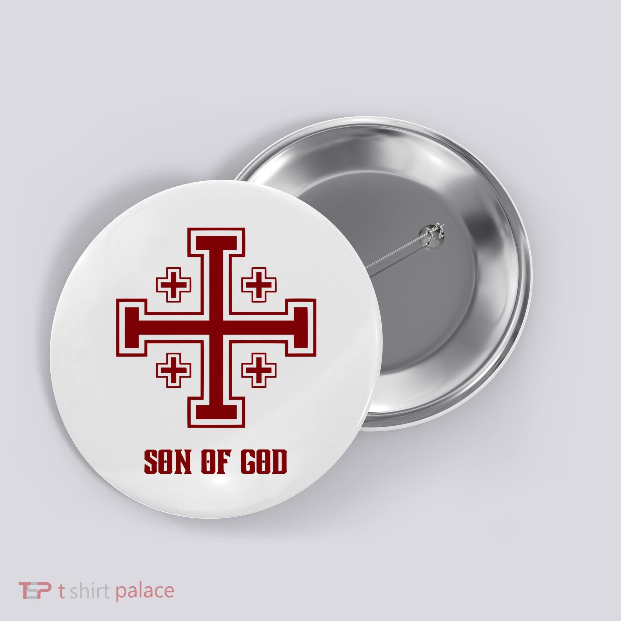 Traditional Aesthetics Crusader Gear Son Of God Button