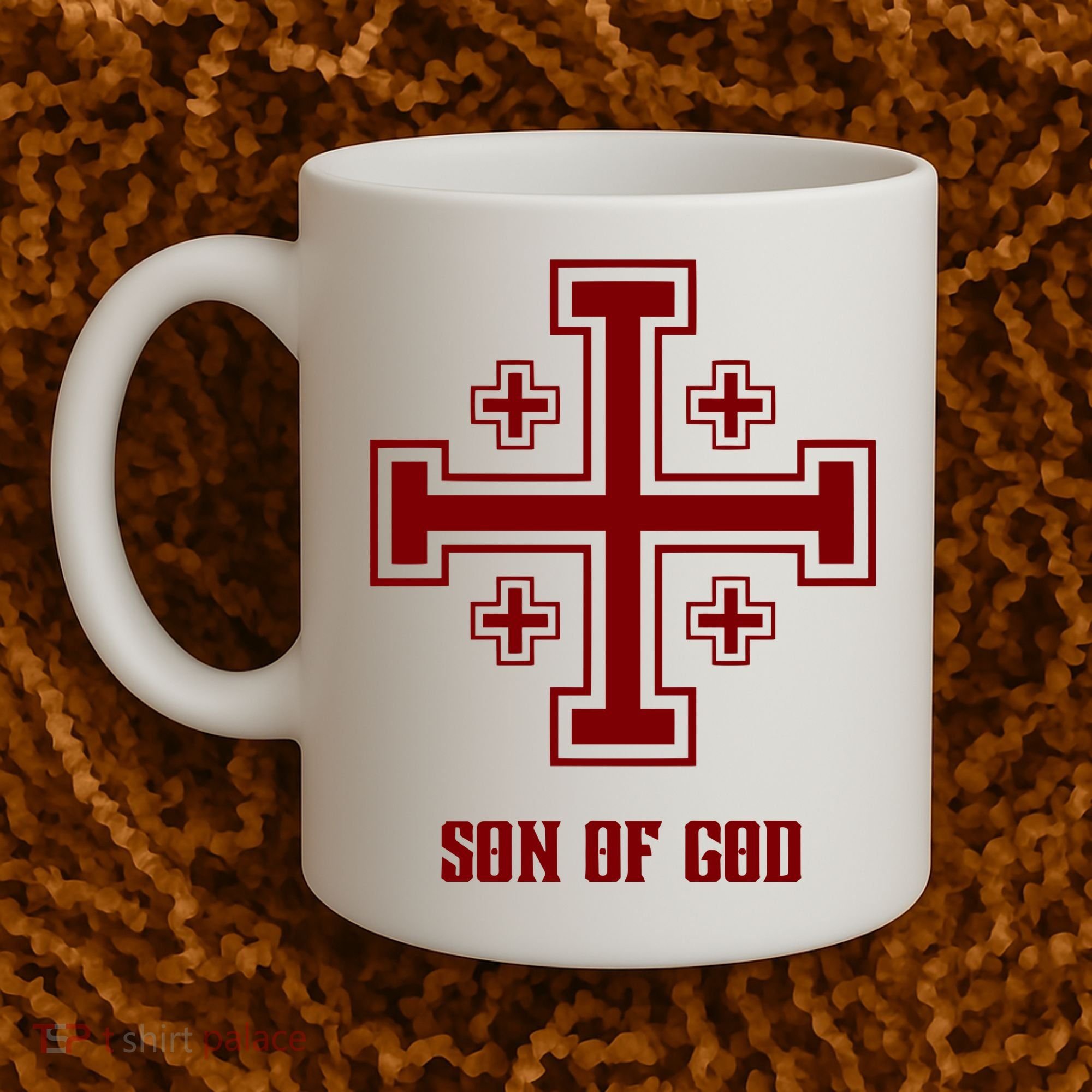 Traditional Aesthetics Crusader Gear Son Of God Coffee Mug