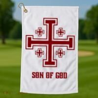 Traditional Aesthetics Crusader Gear Son Of God Golf Towel thumb 1