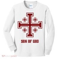 Traditional Aesthetics Crusader Gear Son Of God Kids Long Sleeve Shirt thumb 0