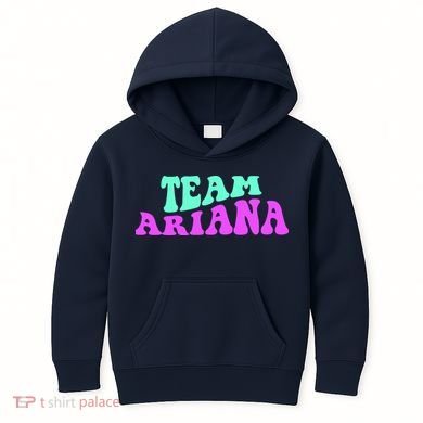 Team Ariana Cheer For Ariana, Show Support Be On Kids Hoodie