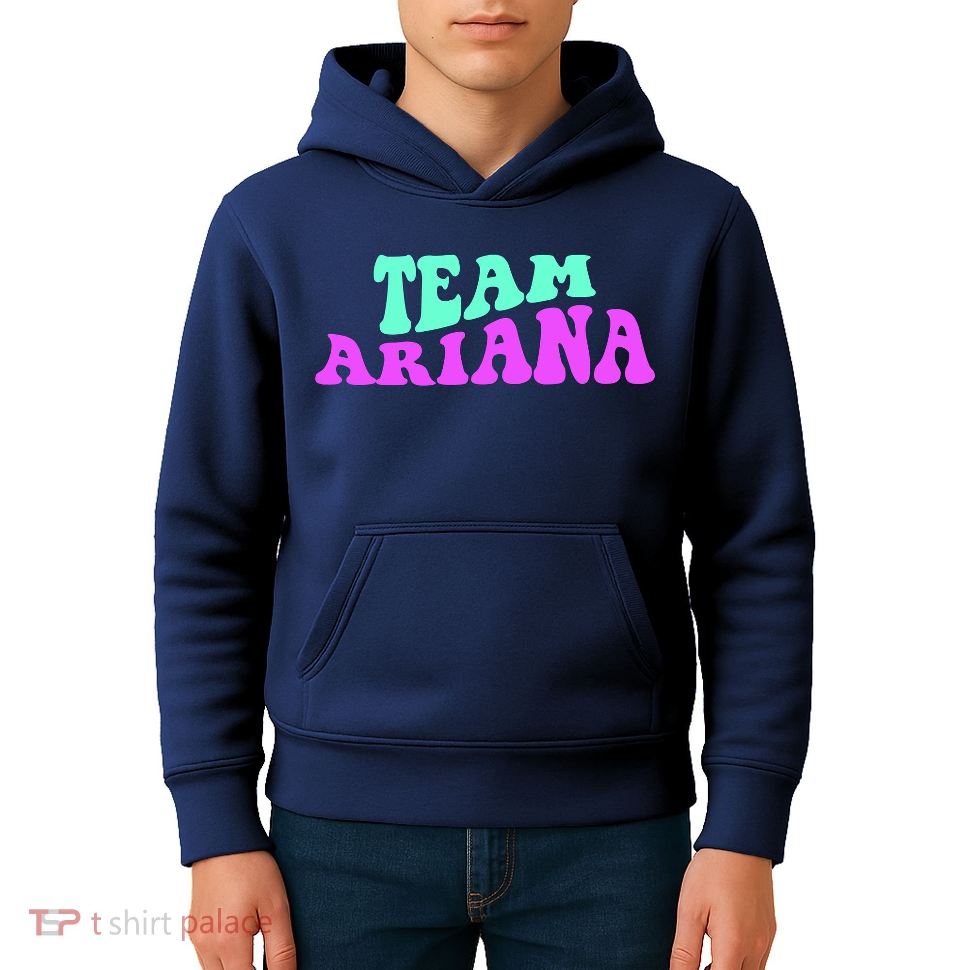 Team Ariana Cheer For Ariana, Show Support Be On Kids Hoodie